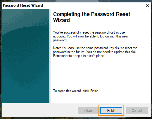 reset Windows 10 admin without old password