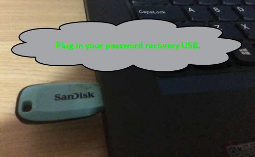 connect usb to locked computer