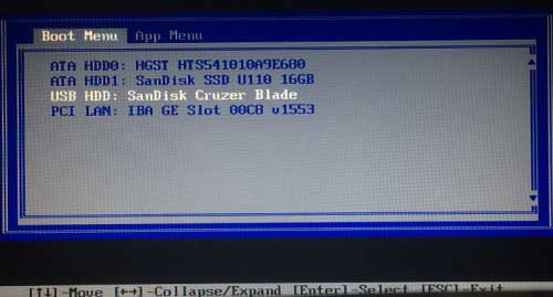 boot computer from usb